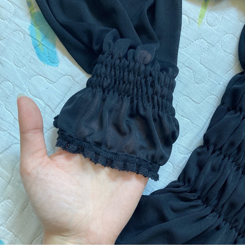 VTG 90s Pirate-Core Flouncy Milkmaid Top 🏴‍☠️ - Picture 4 of 7